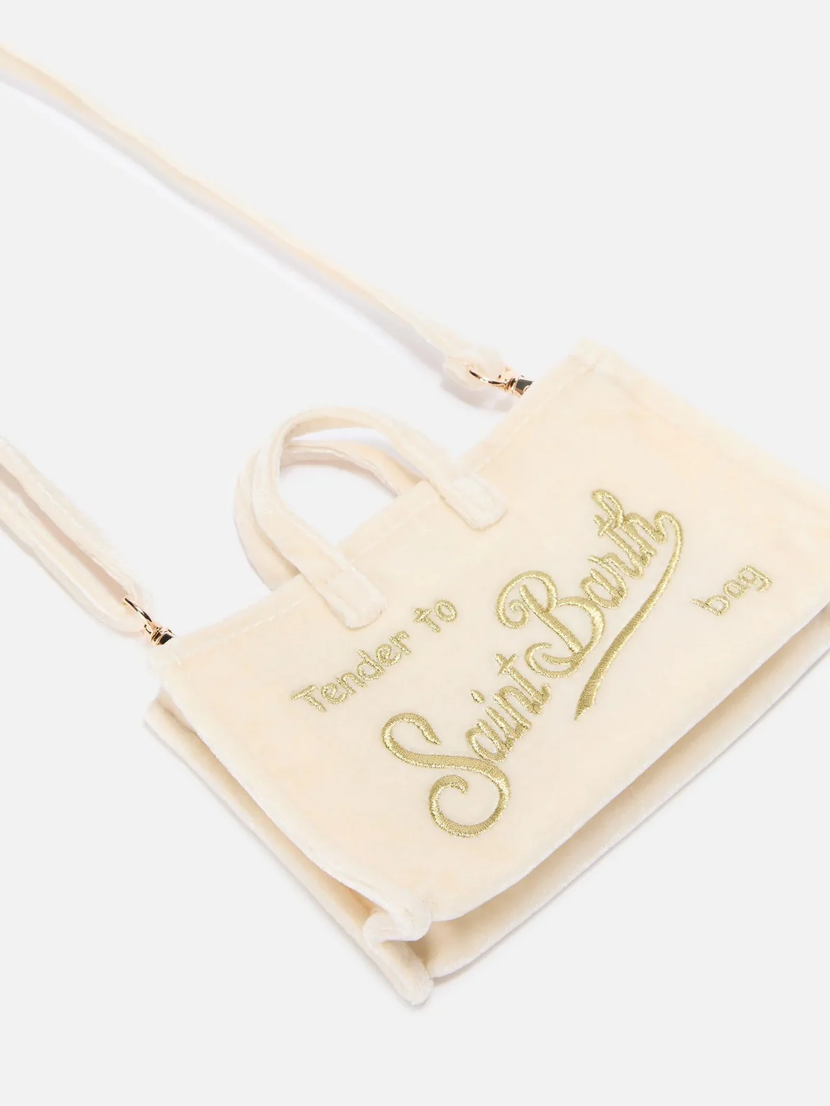 MC2 SAINT BARTH Pochette Donna  PHONE BAG VELVET 01346I 10OR EMB - Image 3