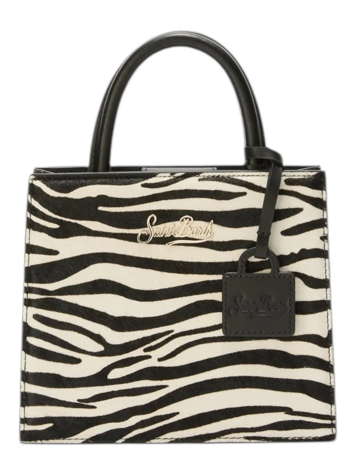 MC2 SAINT BARTH Pochette Donna SHOP BAG MINI 00711I ZEBRA BRUSHED LEATHER 10