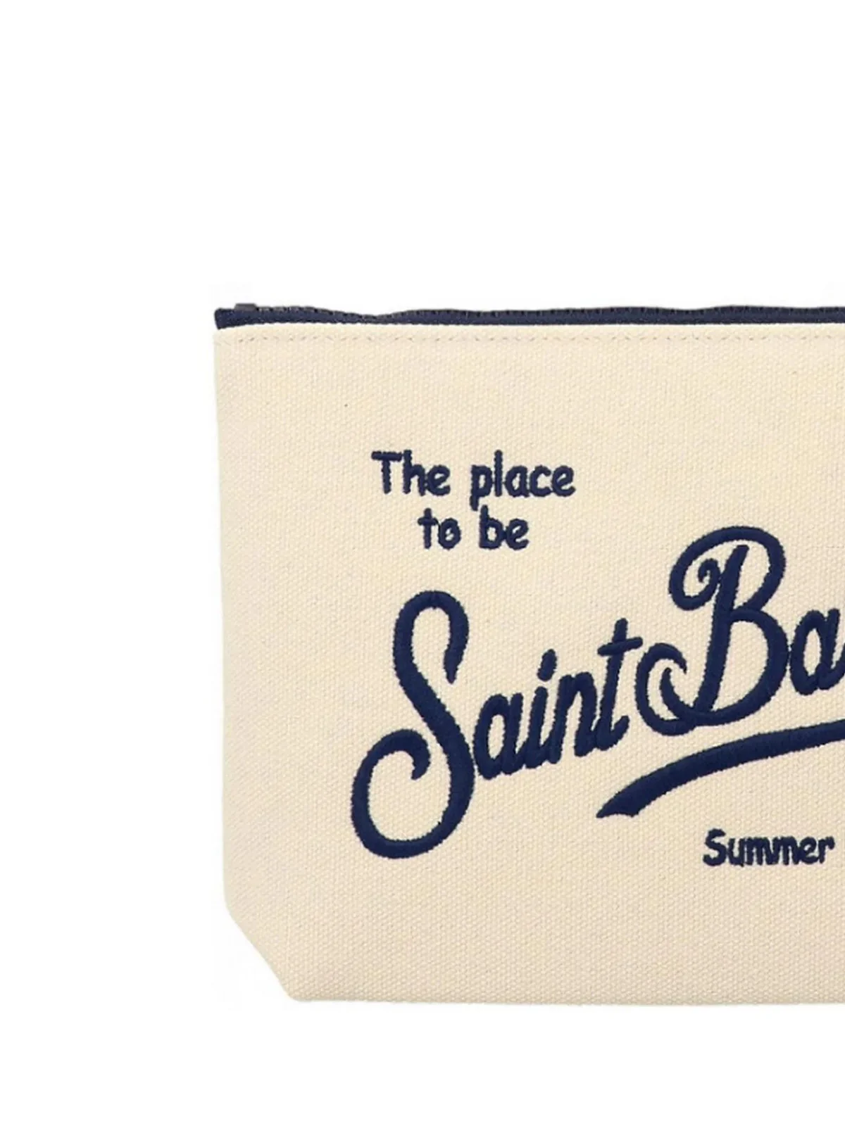 MC2 SAINT BARTH Pochette Unisex adulto  ALINE CANVAS 00196L BIANCO - Image 2