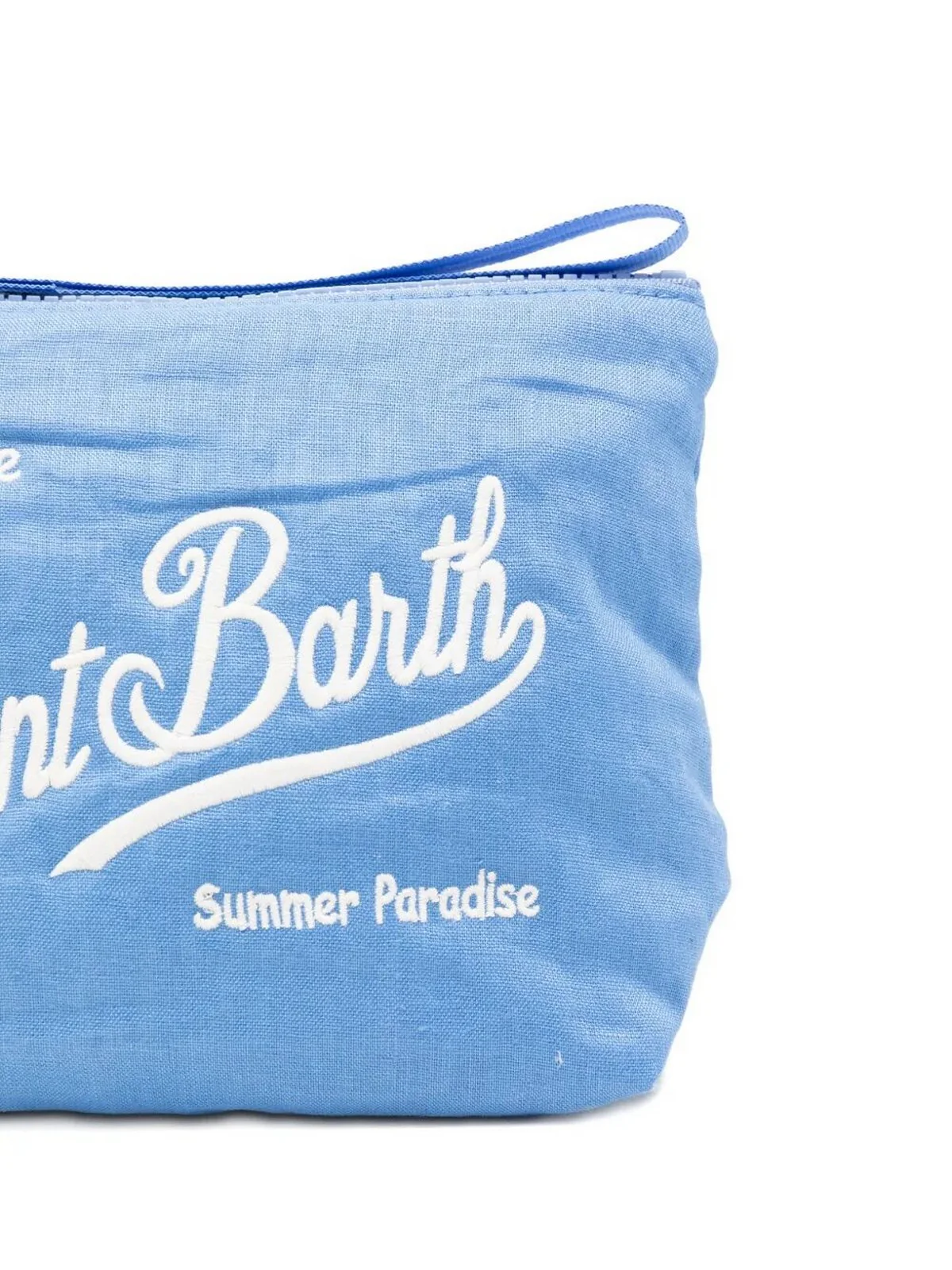 MC2 SAINT BARTH Pochette Unisex adulto  ALINE SOFT LINEN 00551L VINTAGE 17M CLOUD BLUE EMB - Image 2