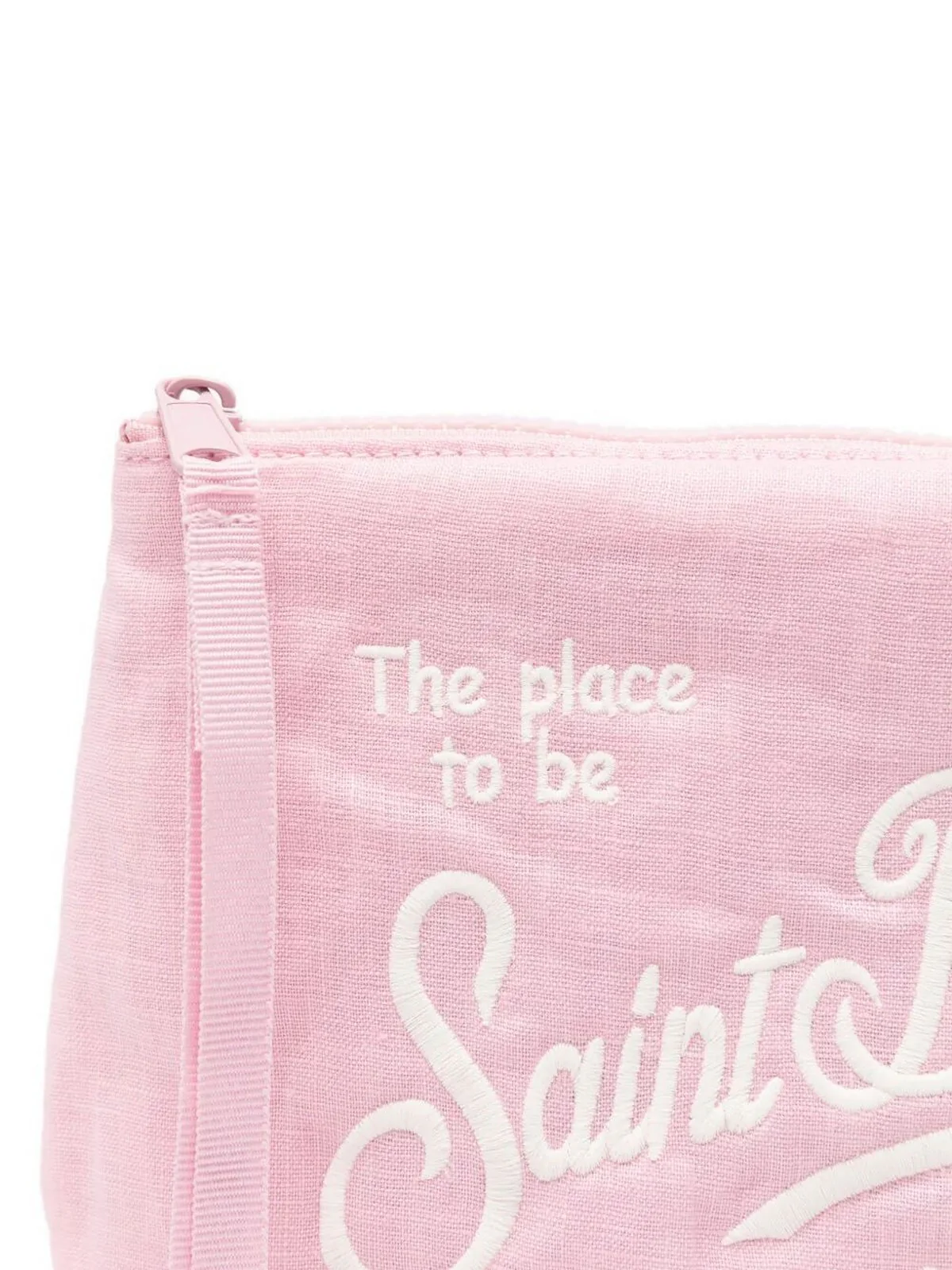 MC2 SAINT BARTH Pochette Unisex adulto  ALINE SOFT LINEN 01280L VINTAGE 21 PINK EMB - Image 2