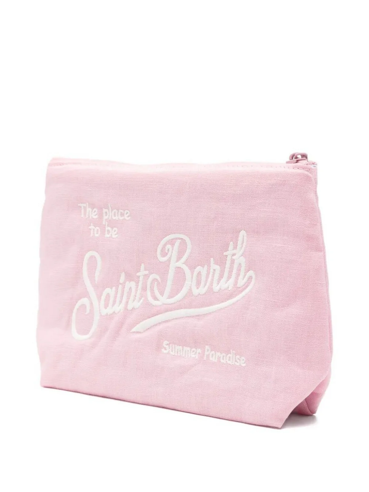 MC2 SAINT BARTH Pochette Unisex adulto  ALINE SOFT LINEN 01280L VINTAGE 21 PINK EMB - Image 4