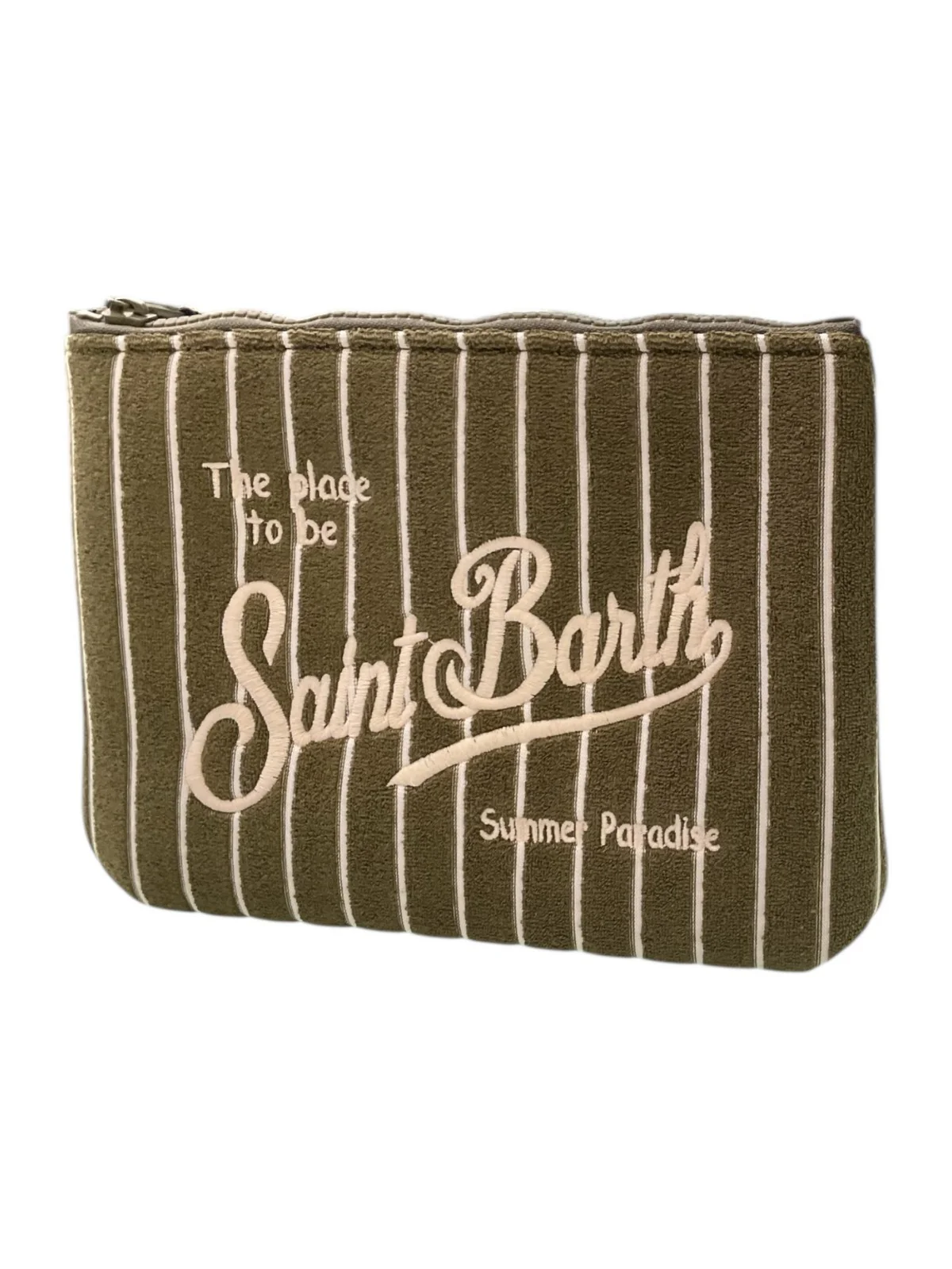 MC2 SAINT BARTH Pochette Unisex adulto  ALINE SPONGE 00529L TERRY EMBOSSED STRIPES TINY V 52 EMB - Image 2