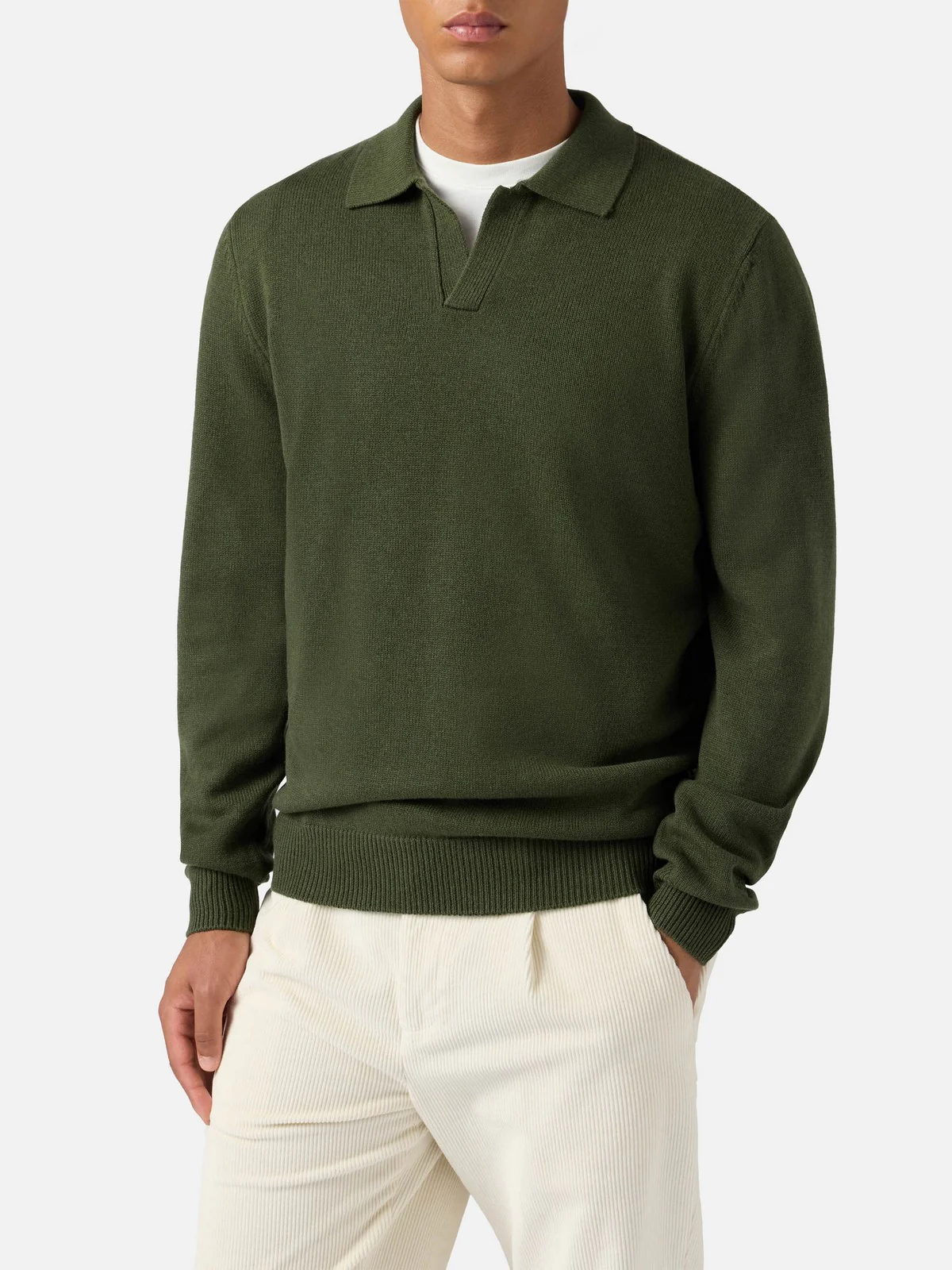 MC2 SAINT BARTH Polo Uomo  COVENT MERINOCASH 00011I 52 MILITARY - Image 2