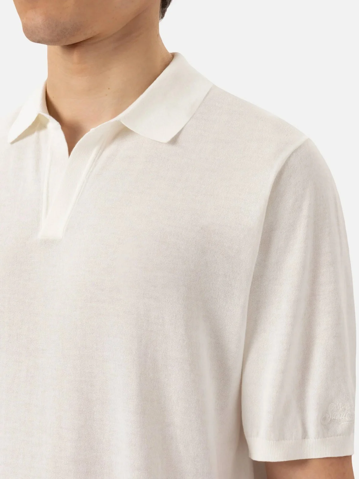 MC2 SAINT BARTH Polo Uomo  SLOAN 00136H Bianco - Image 4