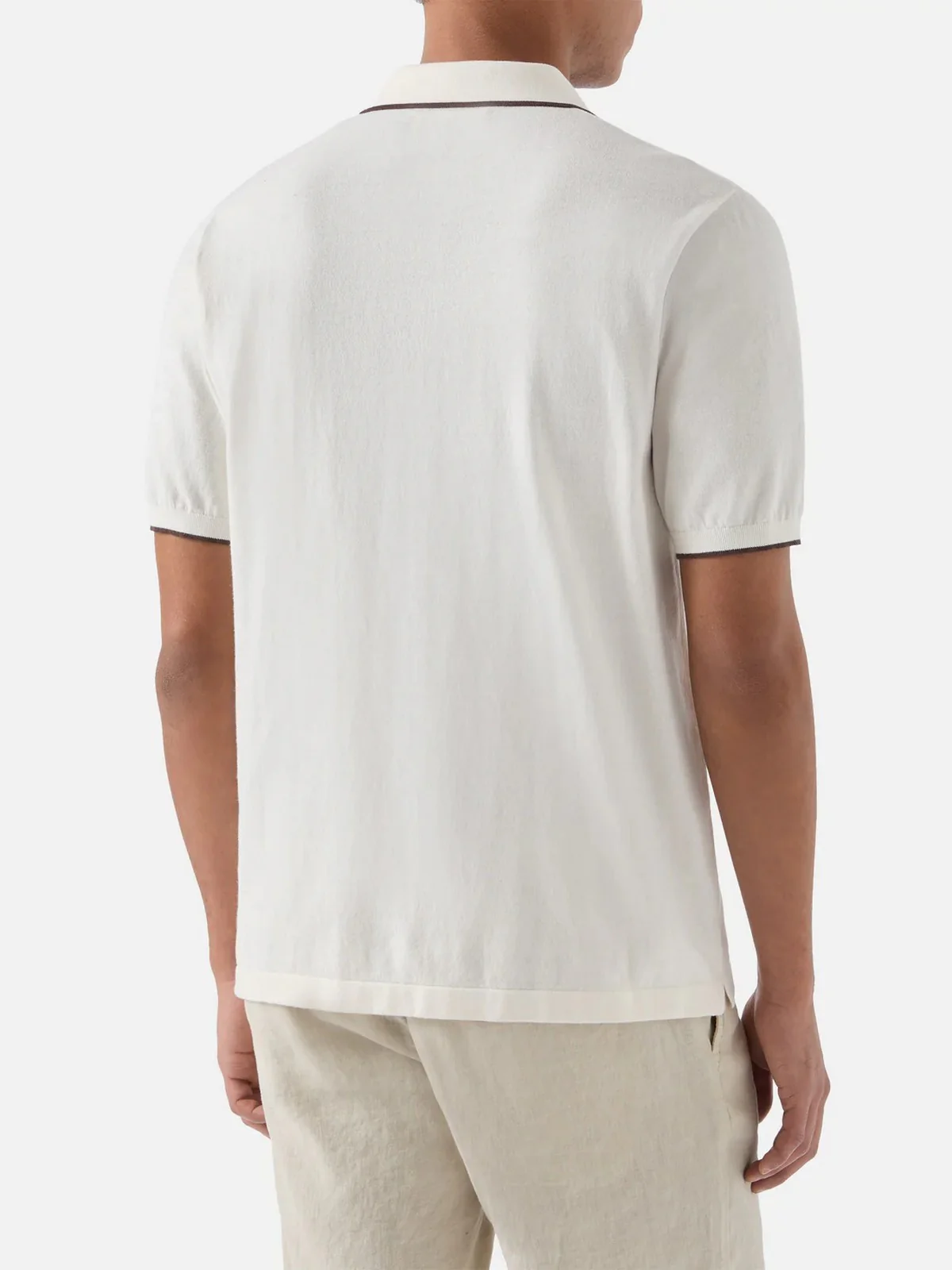 MC2 SAINT BARTH Polo Uomo  SLOAN LINEN COTTON 00095L 10L CREAM - Image 3