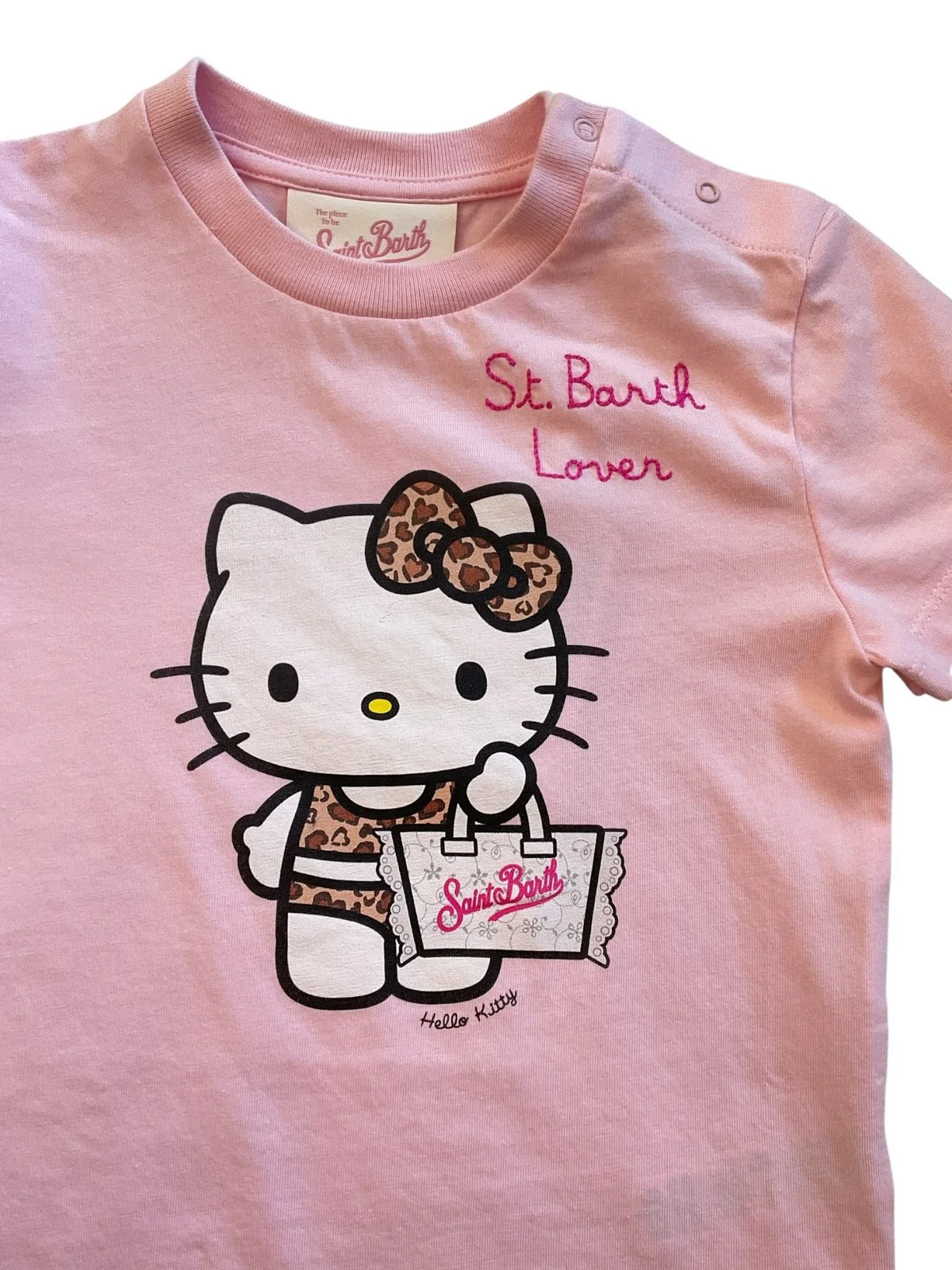 MC2 SAINT BARTH T-shirt Bambine e ragazze  ELLY 02439L HELLO KITTY SB LOVER SANGALLO 20 EMB - Image 2