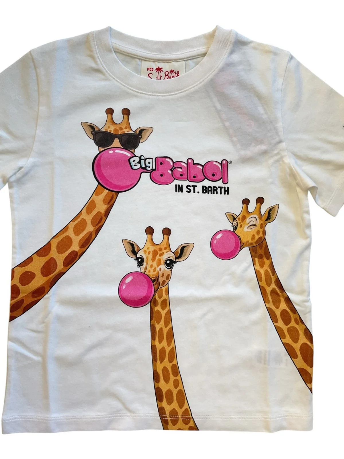 MC2 SAINT BARTH T-shirt Bambini e ragazzi  DENVER JR 01215L BIG BABOL GIRAFFE 01N - Image 2