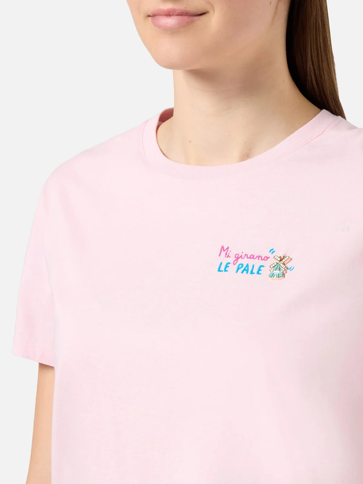 MC2 SAINT BARTH T-shirt Donna  EMILIE 01041L GIRANO PALE 20 CHARM EMB - Image 3