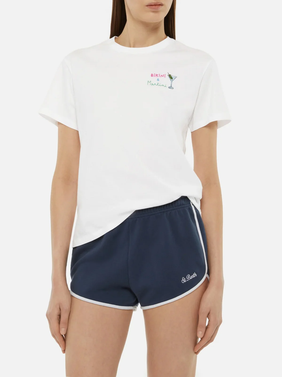 MC2 SAINT BARTH T-shirt Donna  EMILIE 03994H Bianco - Image 2