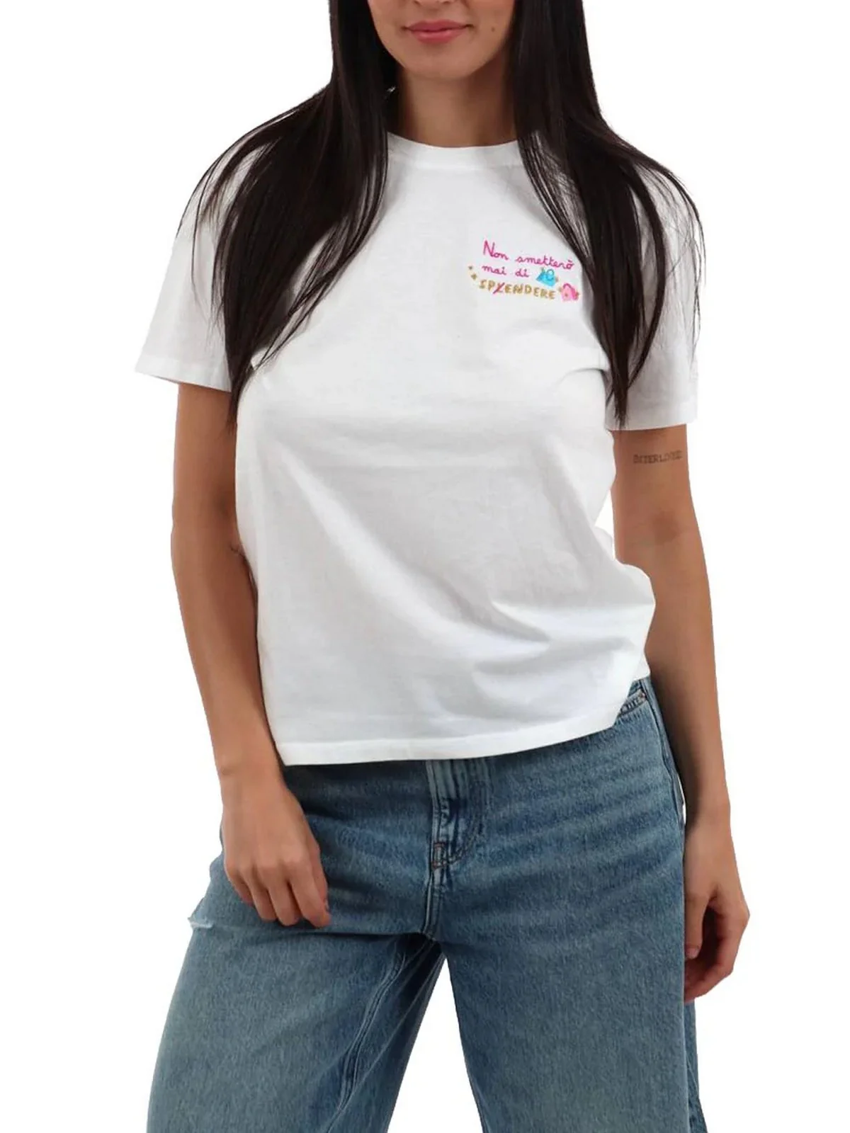MC2 SAINT BARTH T-shirt Donna  EMILIE 04045L NON SPENDERE 01N EMB - Image 2