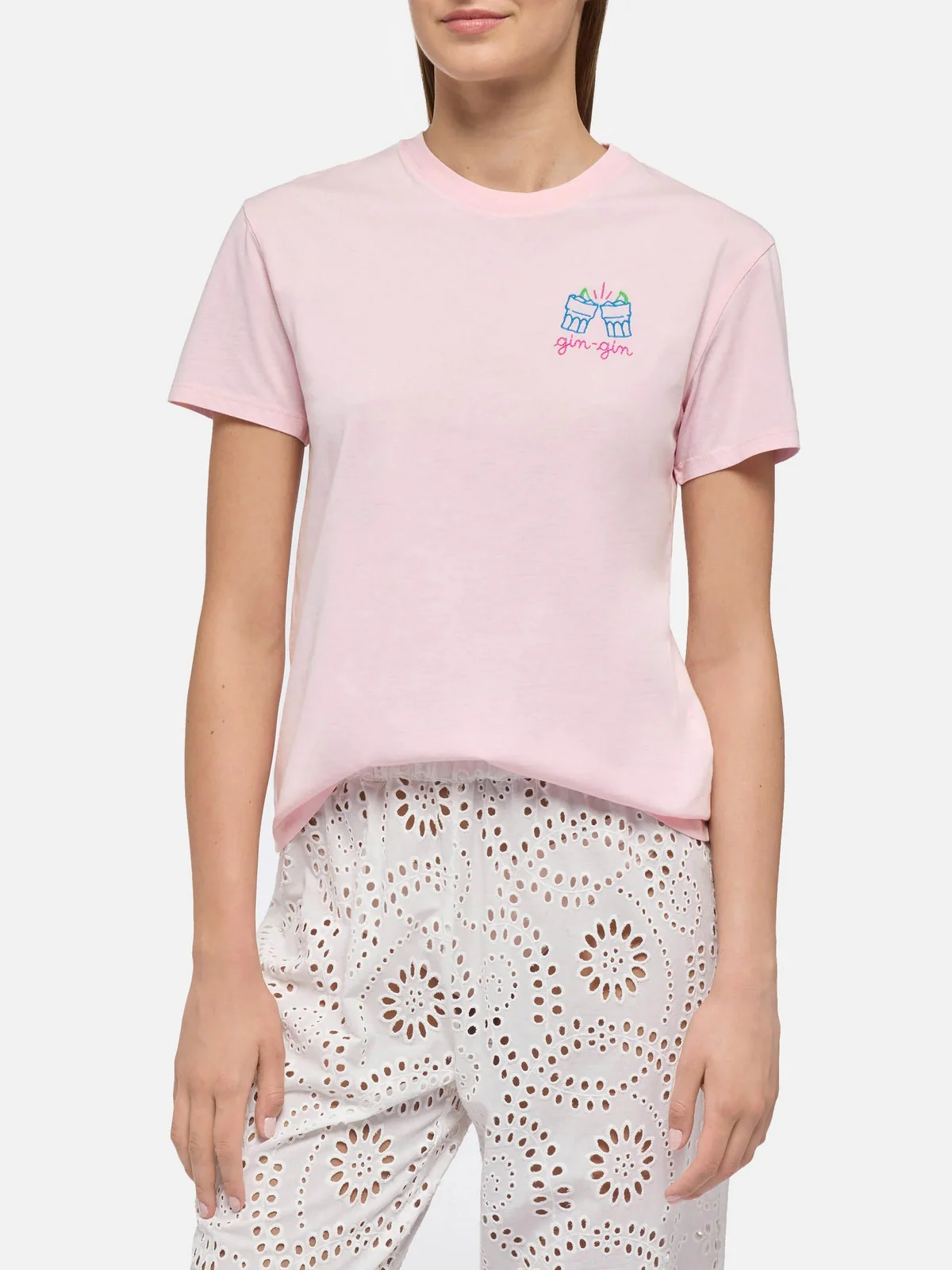 MC2 SAINT BARTH T-shirt Donna  EMILIE 05868H GIN GIN 20 EMB - Image 2