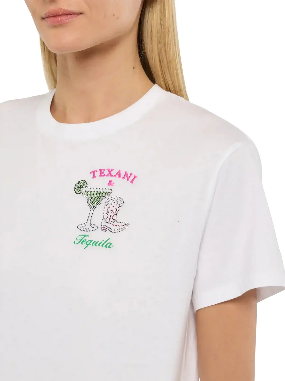 MC2 SAINT BARTH T-shirt Donna EMILIE 05942H Bianco - Image 3
