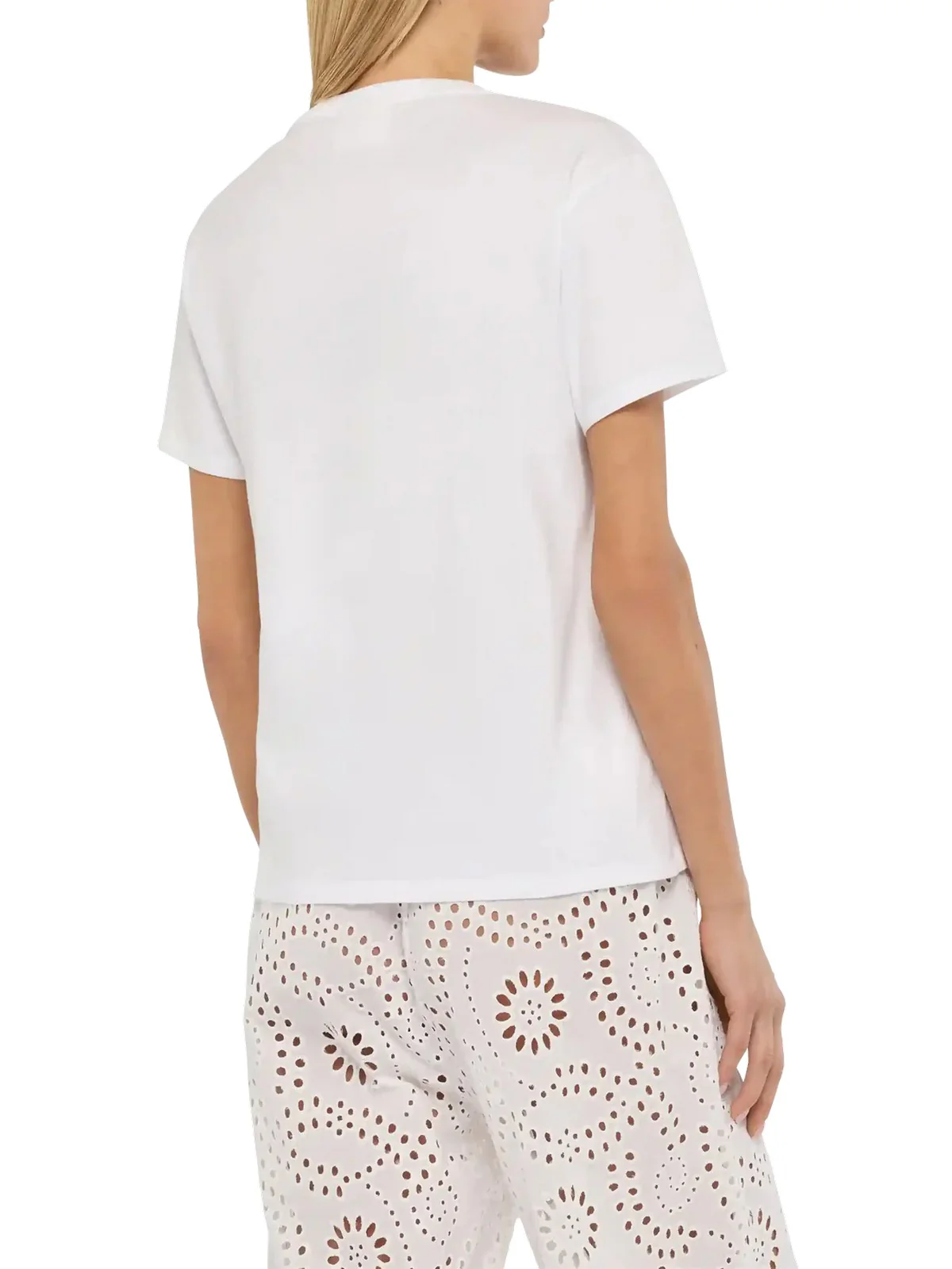 MC2 SAINT BARTH T-shirt Donna EMILIE 05942H Bianco - Image 4