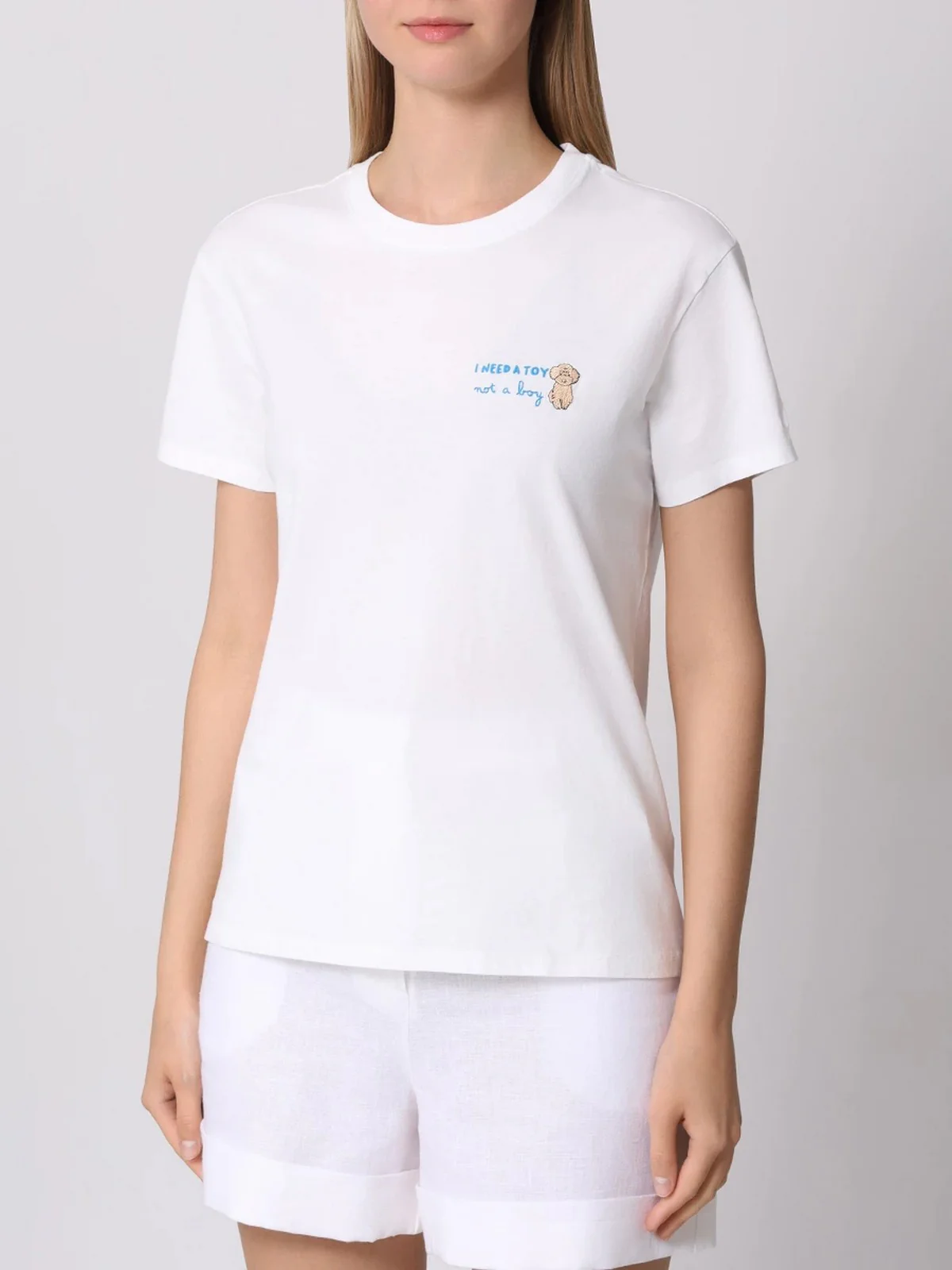 MC2 SAINT BARTH T-shirt Donna EMILIE 06044H Bianco - Image 2