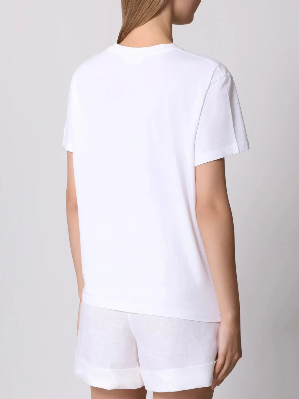 MC2 SAINT BARTH T-shirt Donna EMILIE 06044H Bianco - Image 3