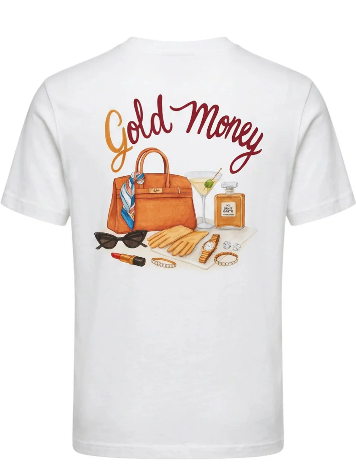 MC2 SAINT BARTH T-shirt Donna  EMILIE 08769L GOLD MONEY WOMAN 01N - Image 2