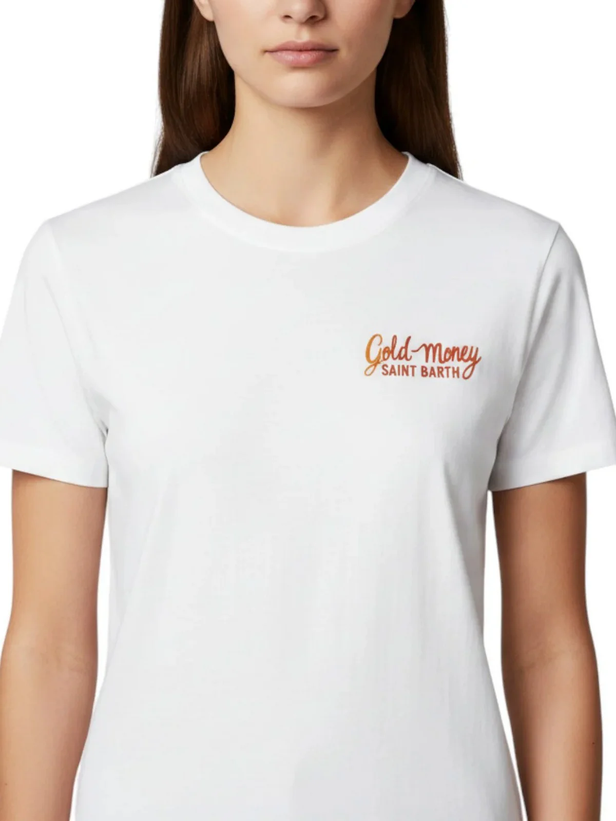 MC2 SAINT BARTH T-shirt Donna  EMILIE 08769L GOLD MONEY WOMAN 01N - Image 3