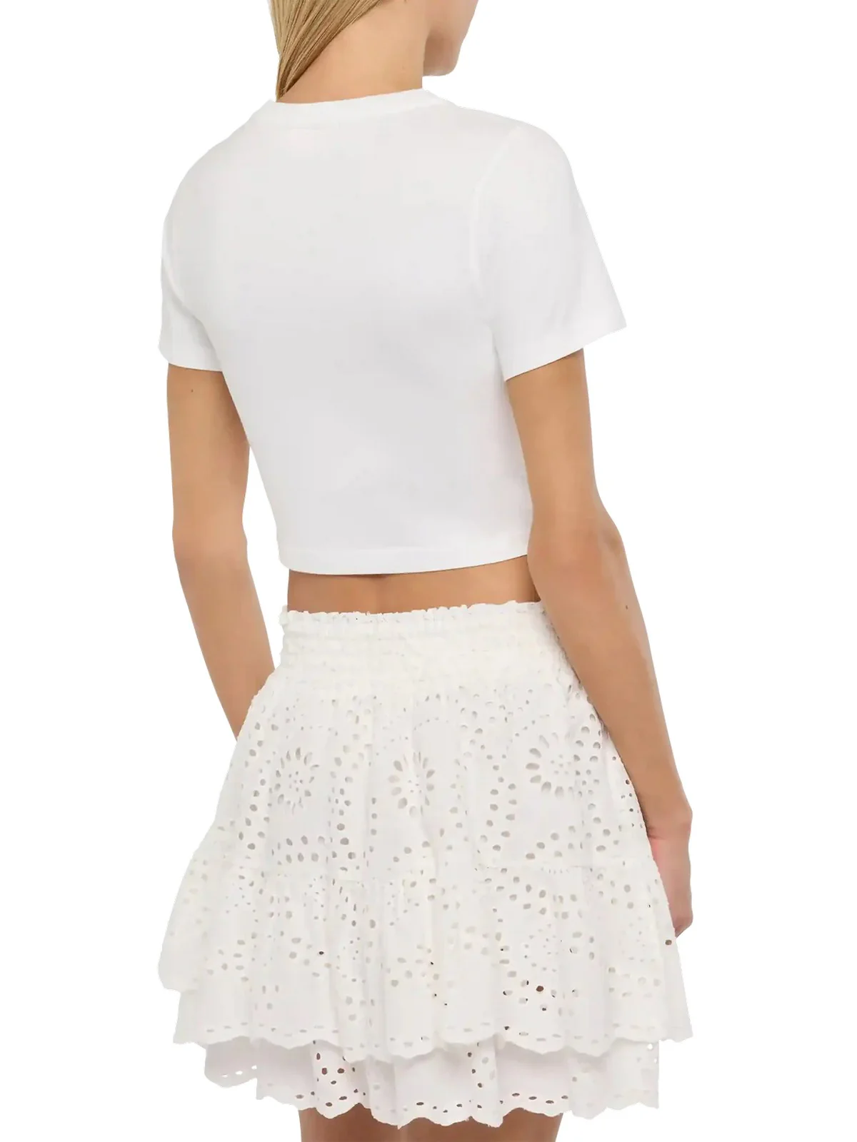 MC2 SAINT BARTH T-shirt Donna NIVES 06016H Bianco - Image 4