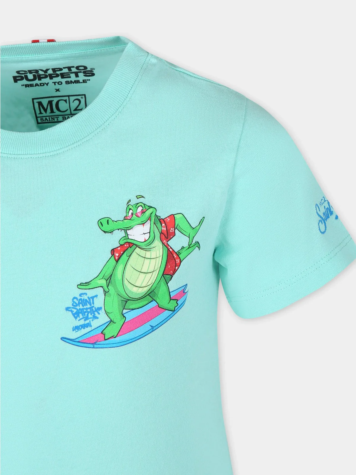 MC2 SAINT BARTH T-Shirt e Polo Bambini e ragazzi  TSHIRT BOY 02729F Verde - Image 2