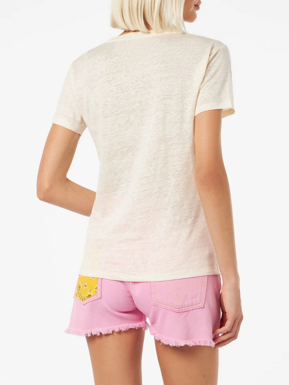MC2 SAINT BARTH T-Shirt e Polo Donna  ELOISE 02340F Beige - Image 4