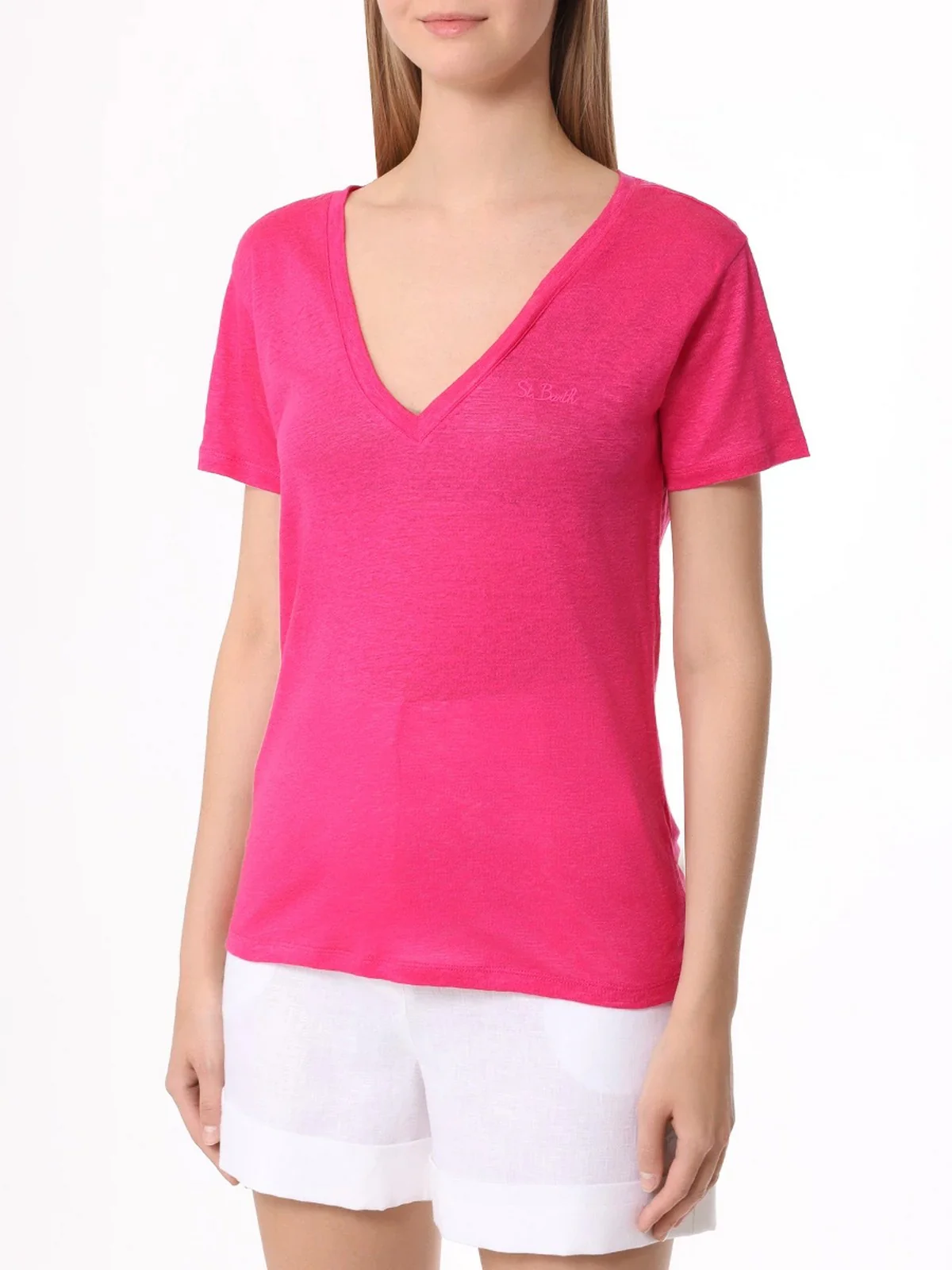 MC2 SAINT BARTH T-Shirt e Polo Donna  ELOISE 05607F Rosa - Image 2