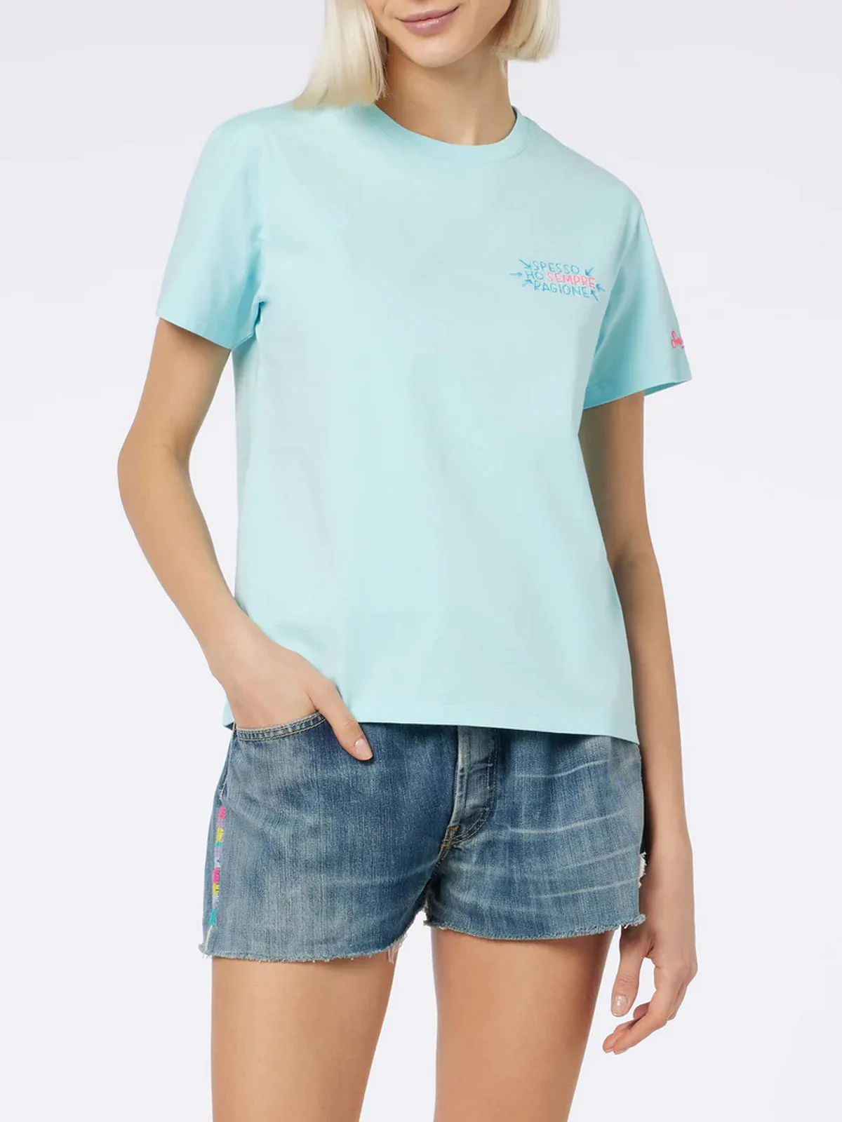 MC2 SAINT BARTH T-Shirt e Polo Donna  EMILIE 00564F Verde - Image 2
