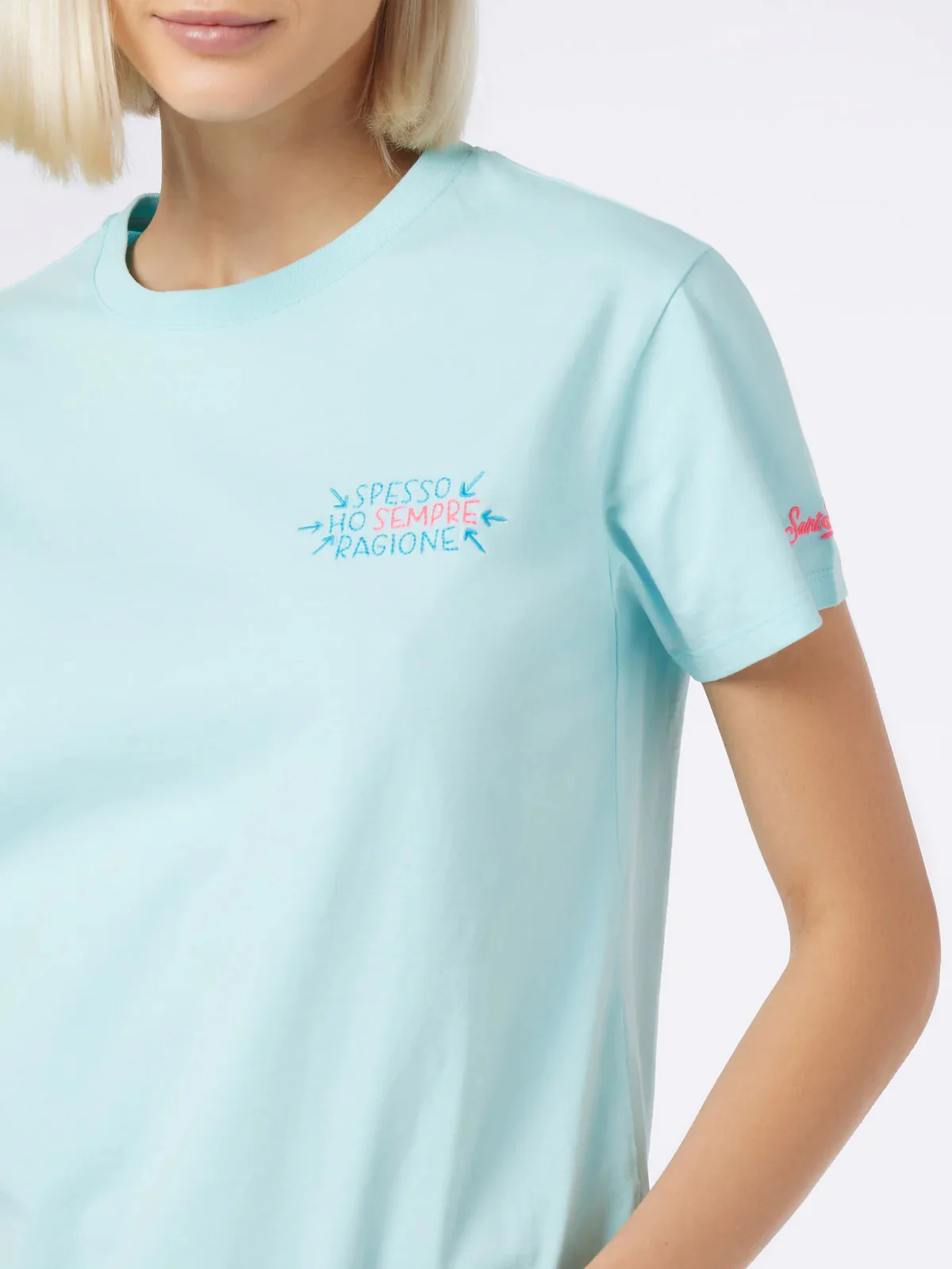 MC2 SAINT BARTH T-Shirt e Polo Donna  EMILIE 00564F Verde - Image 3