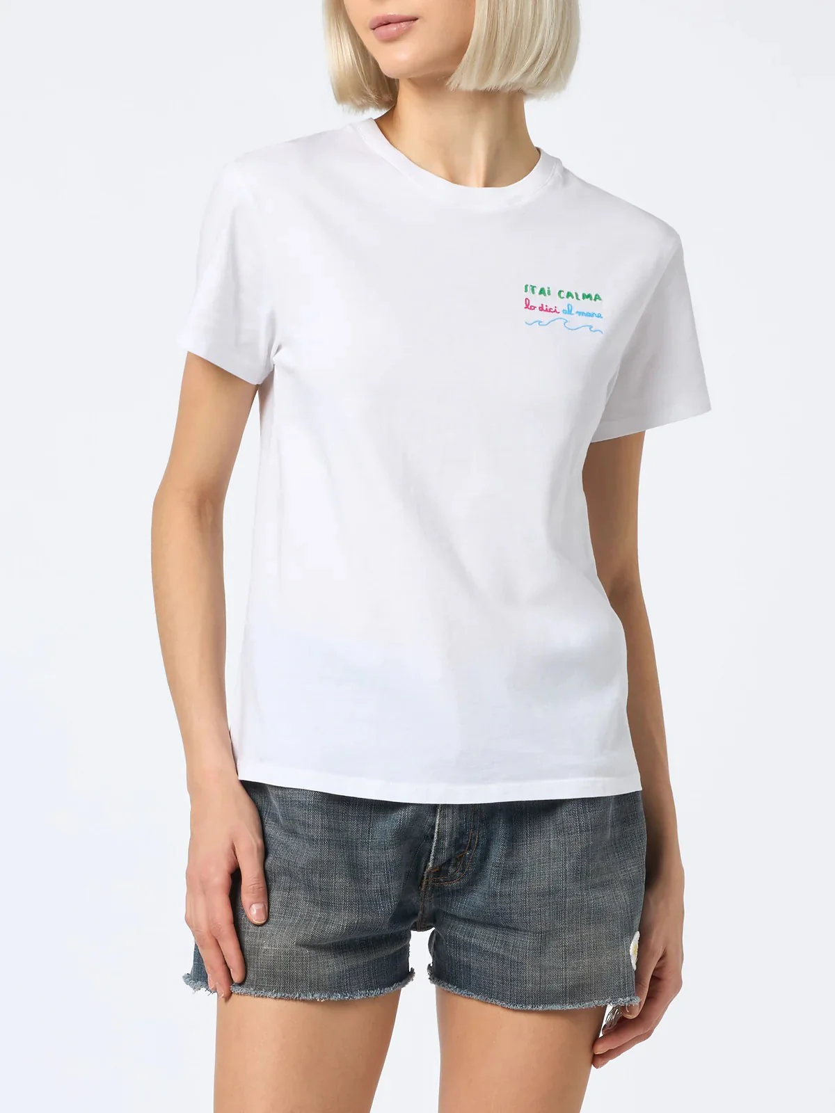MC2 SAINT BARTH T-Shirt e Polo Donna EMILIE 03053F Bianco - Image 2