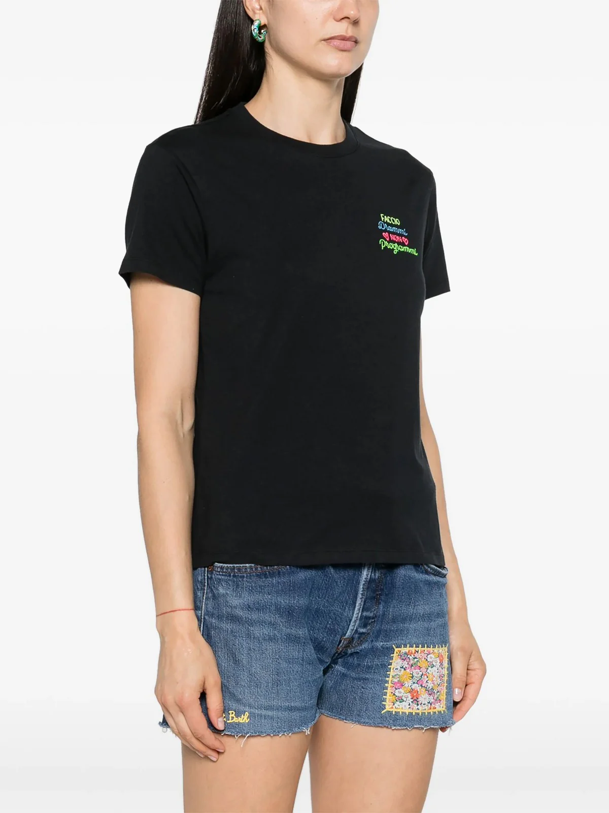 MC2 SAINT BARTH T-Shirt e Polo Donna  EMILIE 04963F Nero - Image 2