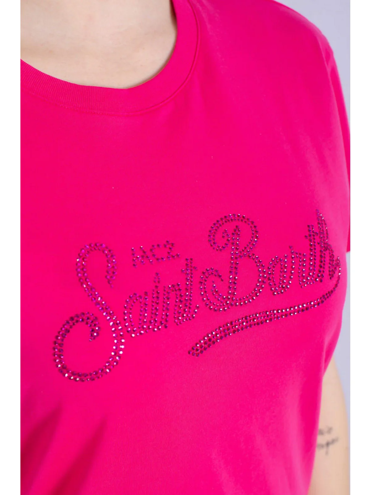 MC2 SAINT BARTH T-Shirt e Polo Donna  EMILIE 05389F Rosa - Image 4