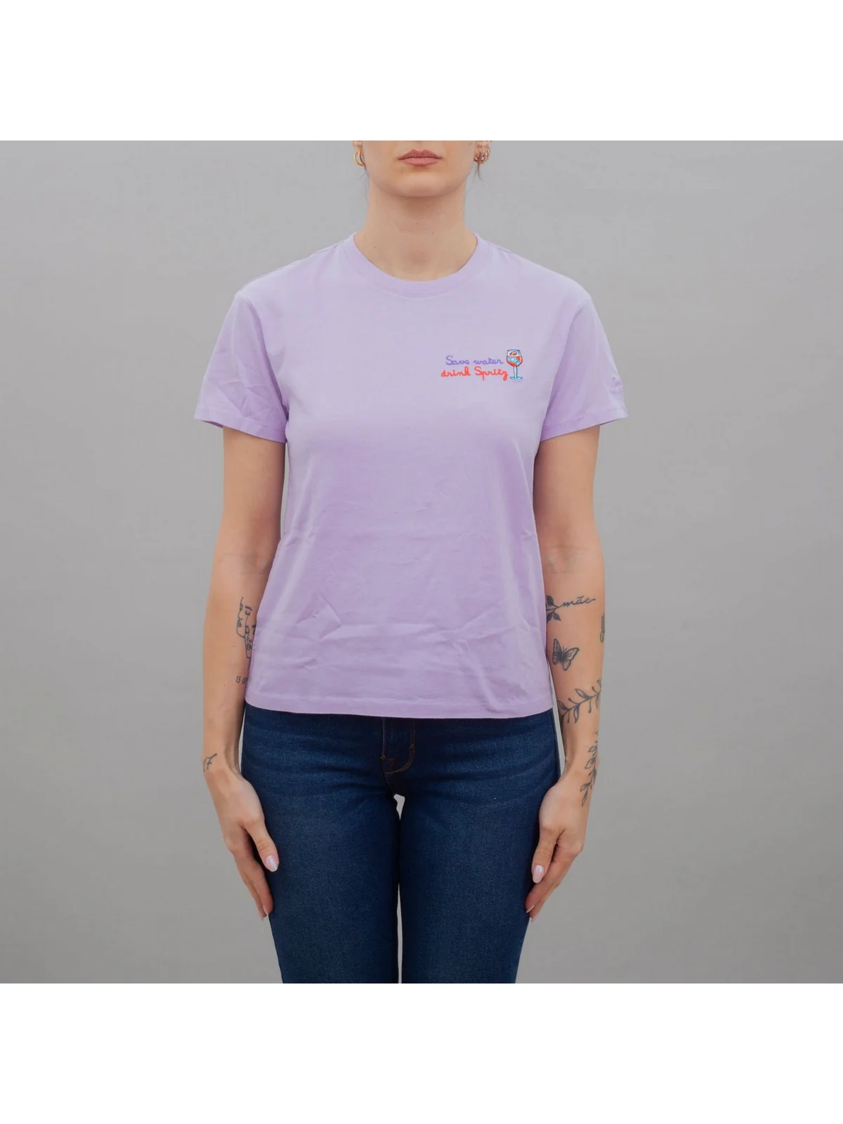 MC2 SAINT BARTH T-Shirt e Polo Donna  EMILIE 09855F Viola - Image 2