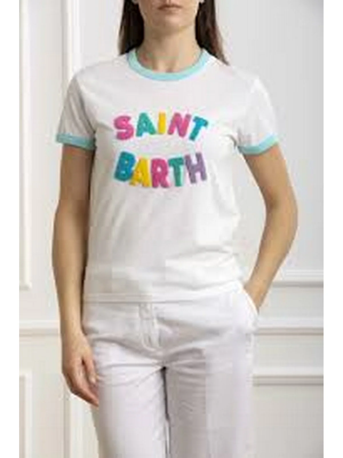 MC2 SAINT BARTH T-Shirt e Polo Donna  EMILIE STRING 05263F Verde - Image 2
