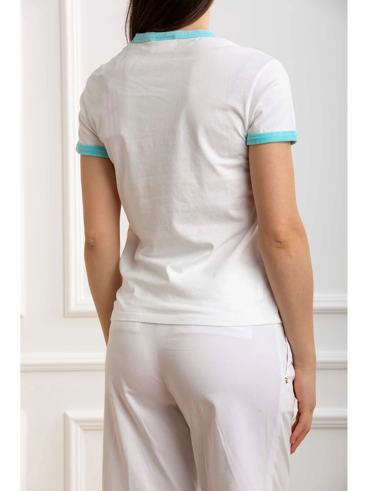 MC2 SAINT BARTH T-Shirt e Polo Donna  EMILIE STRING 05263F Verde - Image 3