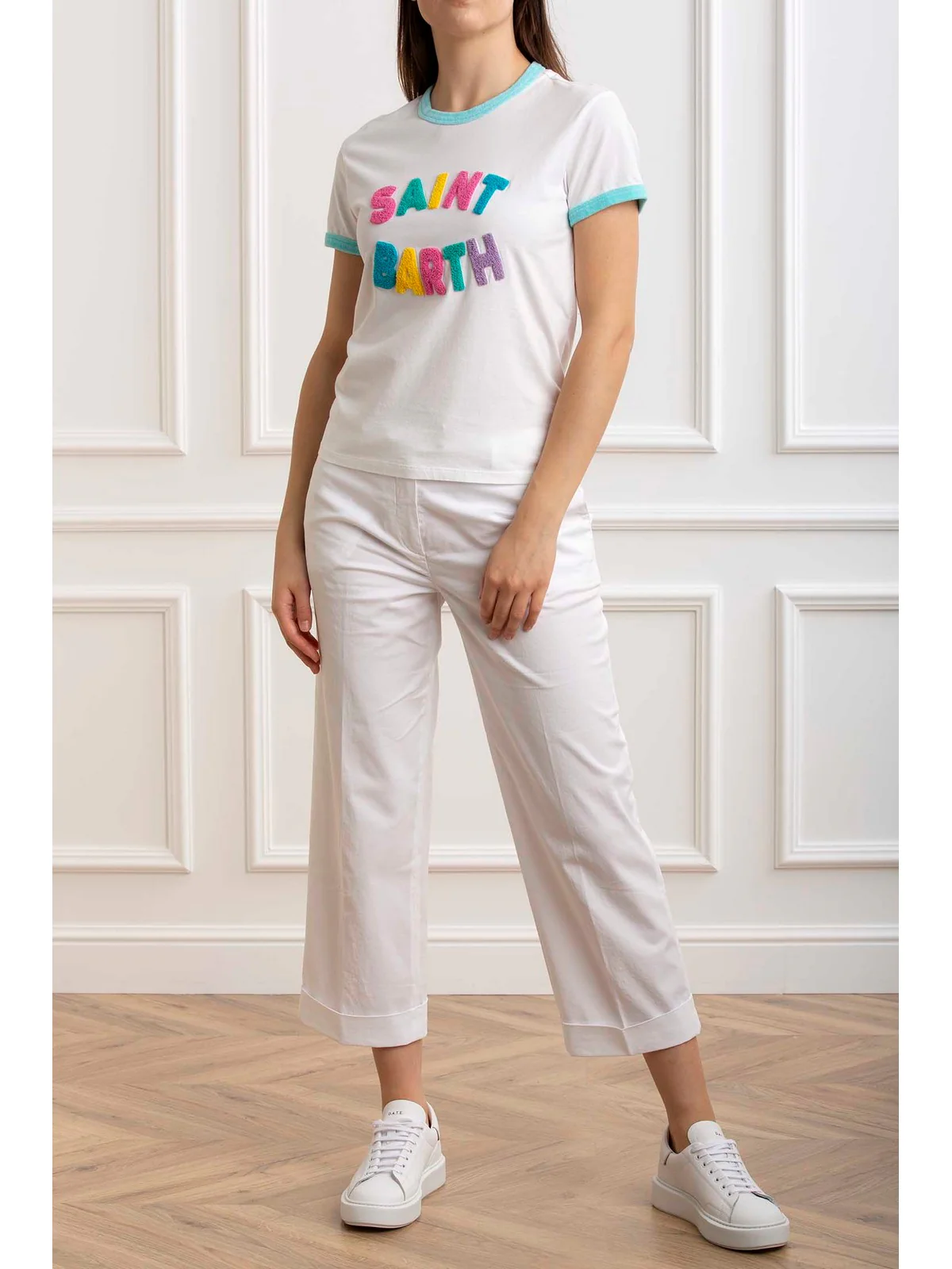 MC2 SAINT BARTH T-Shirt e Polo Donna  EMILIE STRING 05263F Verde - Image 4
