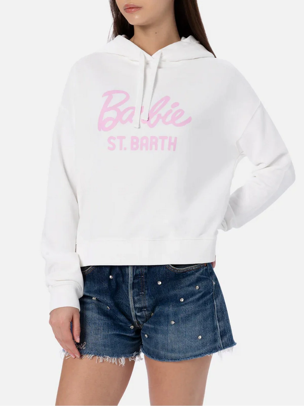MC2 SAINT BARTH Felpa Donna  MINDY LIGHT 05557F Bianco - Image 2