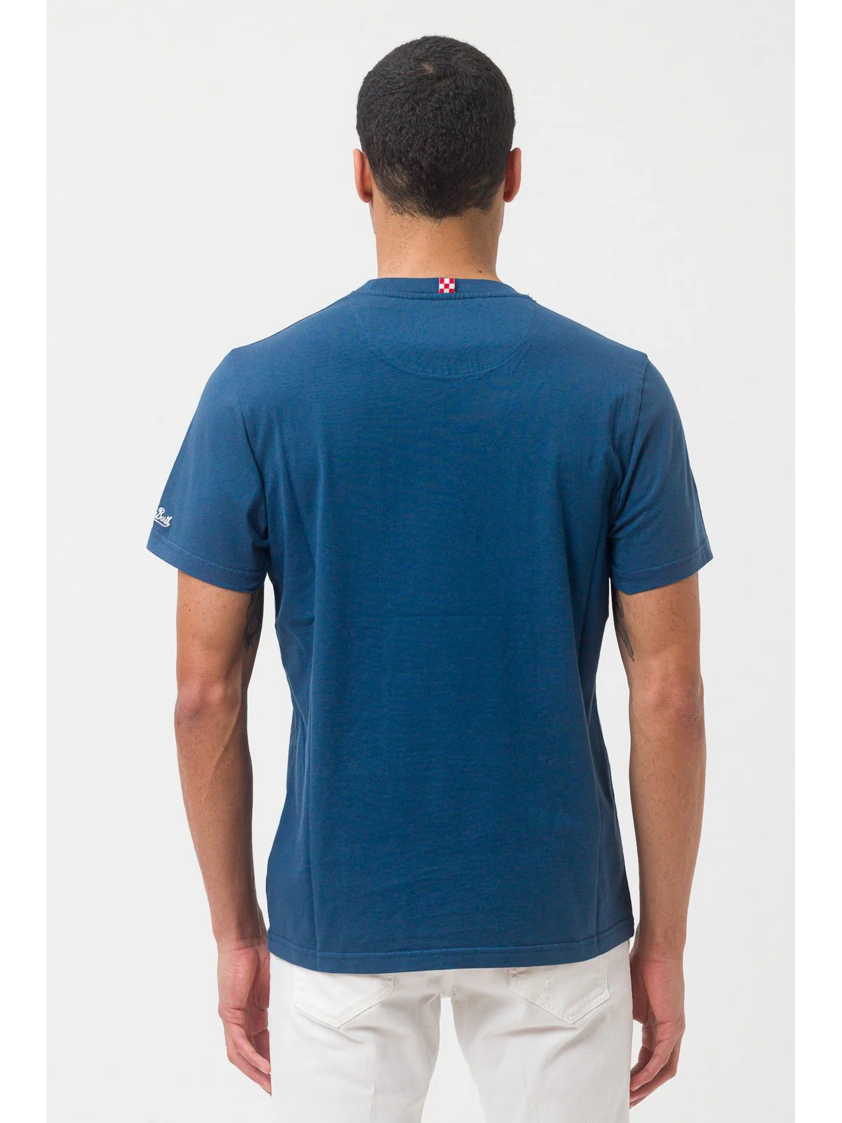 MC2 SAINT BARTH T-Shirt e Polo Uomo  BLANCHE 04225F Blu - Image 4