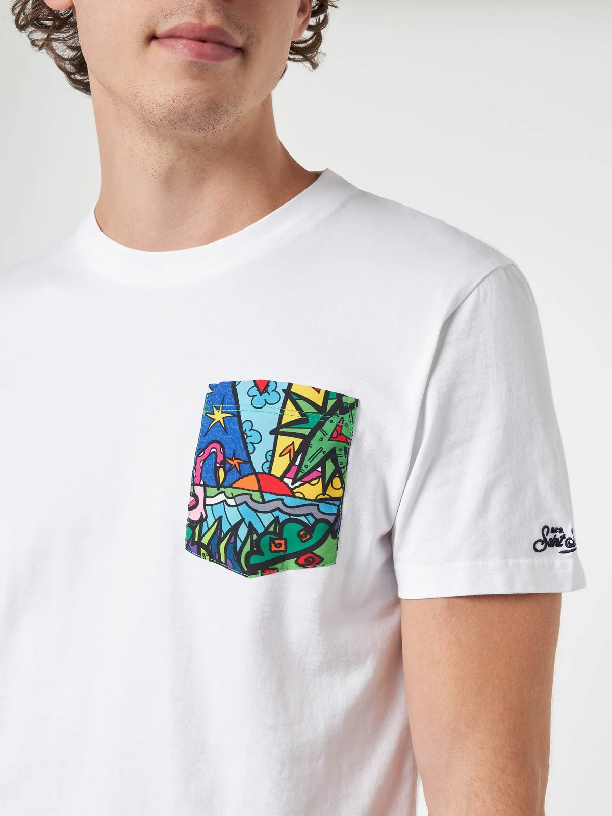 MC2 SAINT BARTH T-Shirt e Polo Uomo  BLANCHE 04728F Bianco - Image 2