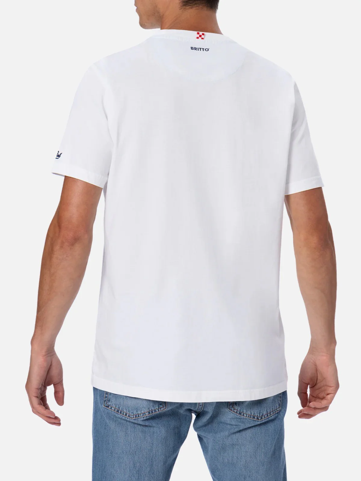 MC2 SAINT BARTH T-Shirt e Polo Uomo  BLANCHE 04730F 01N MIAMI BEACH 31 - Image 4