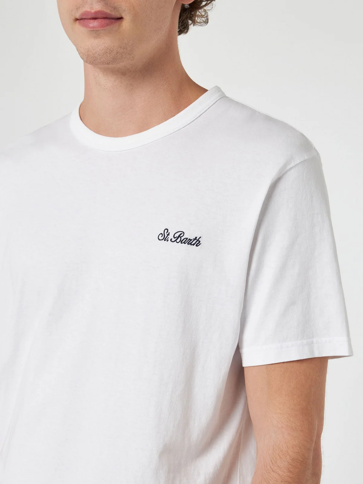 MC2 SAINT BARTH T-Shirt e Polo Uomo  DOVER 00398F Bianco - Image 2