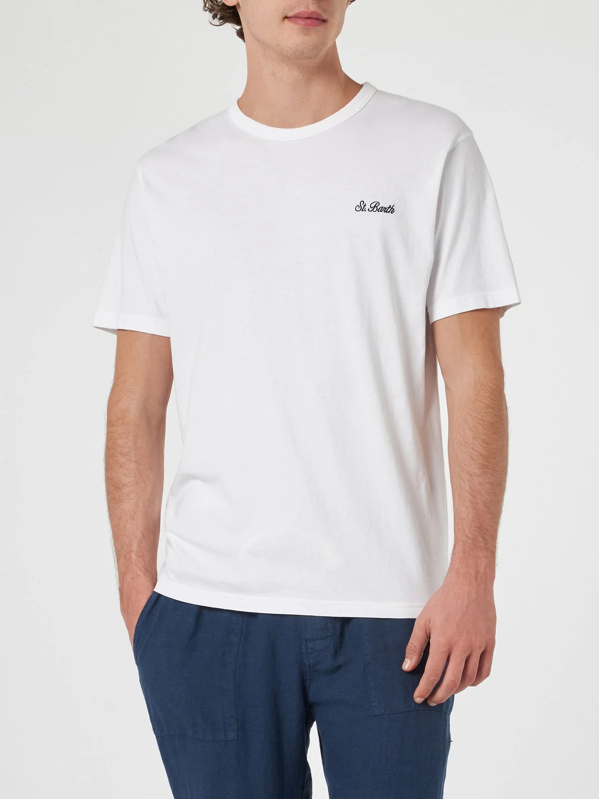 MC2 SAINT BARTH T-Shirt e Polo Uomo  DOVER 00398F Bianco - Image 3