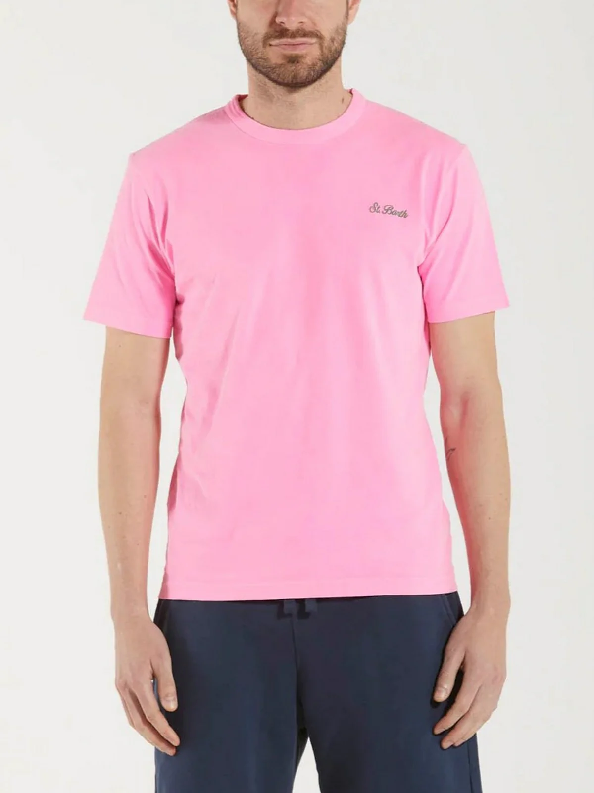 MC2 SAINT BARTH T-Shirt e Polo Uomo  DOVER 01823F Rosa - Image 2