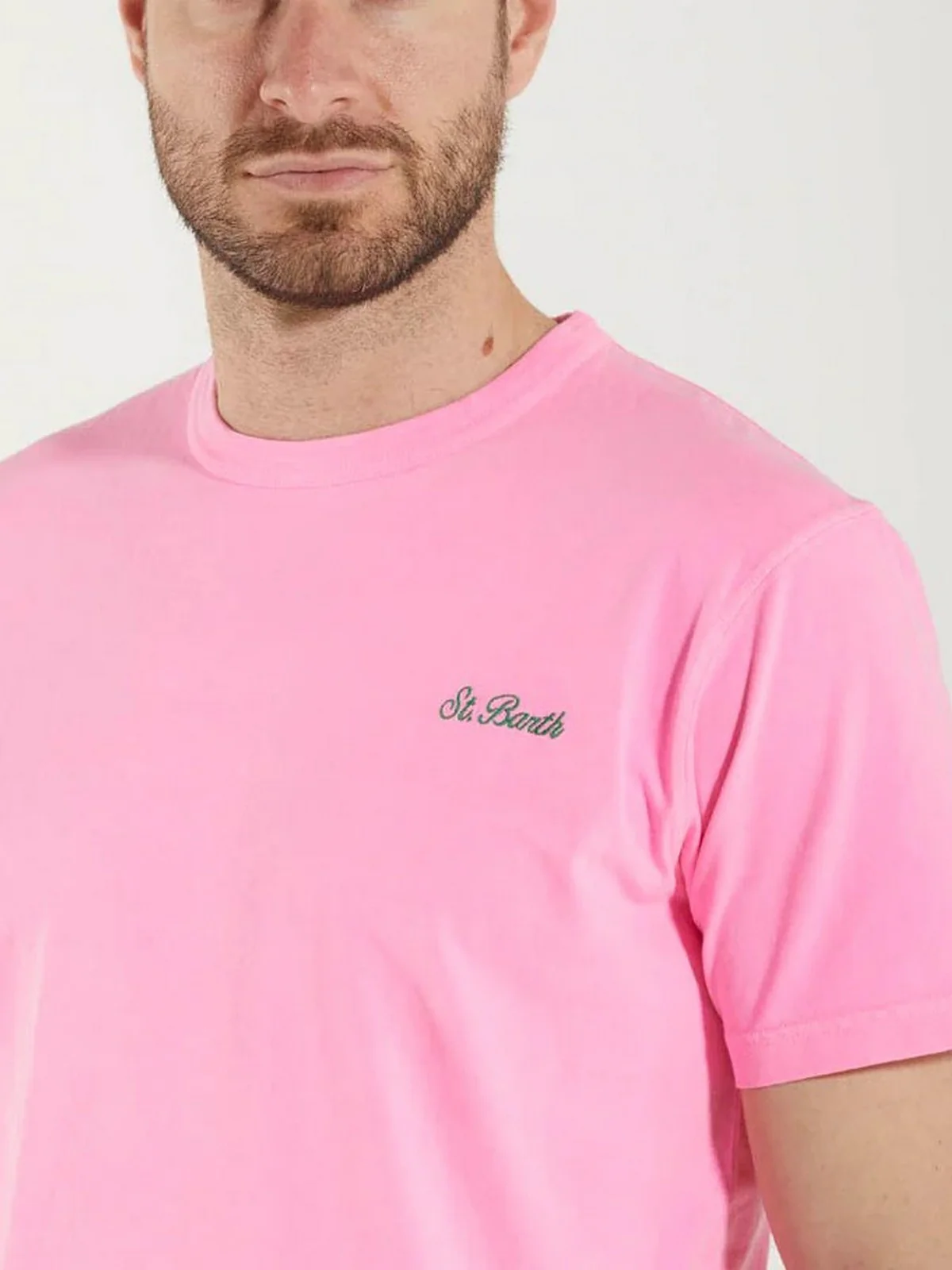 MC2 SAINT BARTH T-Shirt e Polo Uomo  DOVER 01823F Rosa - Image 4