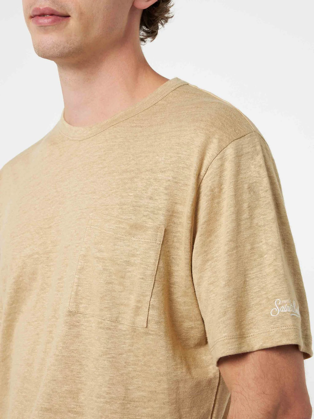 MC2 SAINT BARTH T-Shirt e Polo Uomo  ECSTASEA 00023F Beige - Image 2