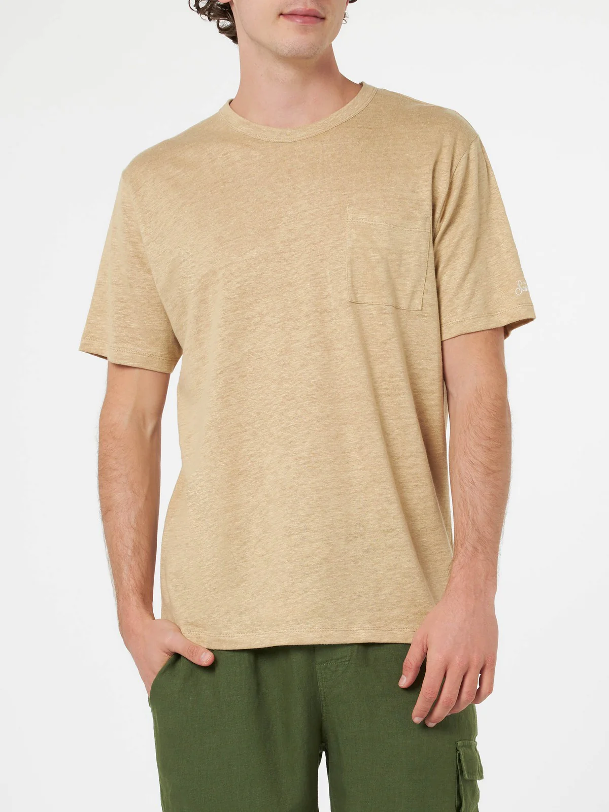 MC2 SAINT BARTH T-Shirt e Polo Uomo  ECSTASEA 00023F Beige - Image 3