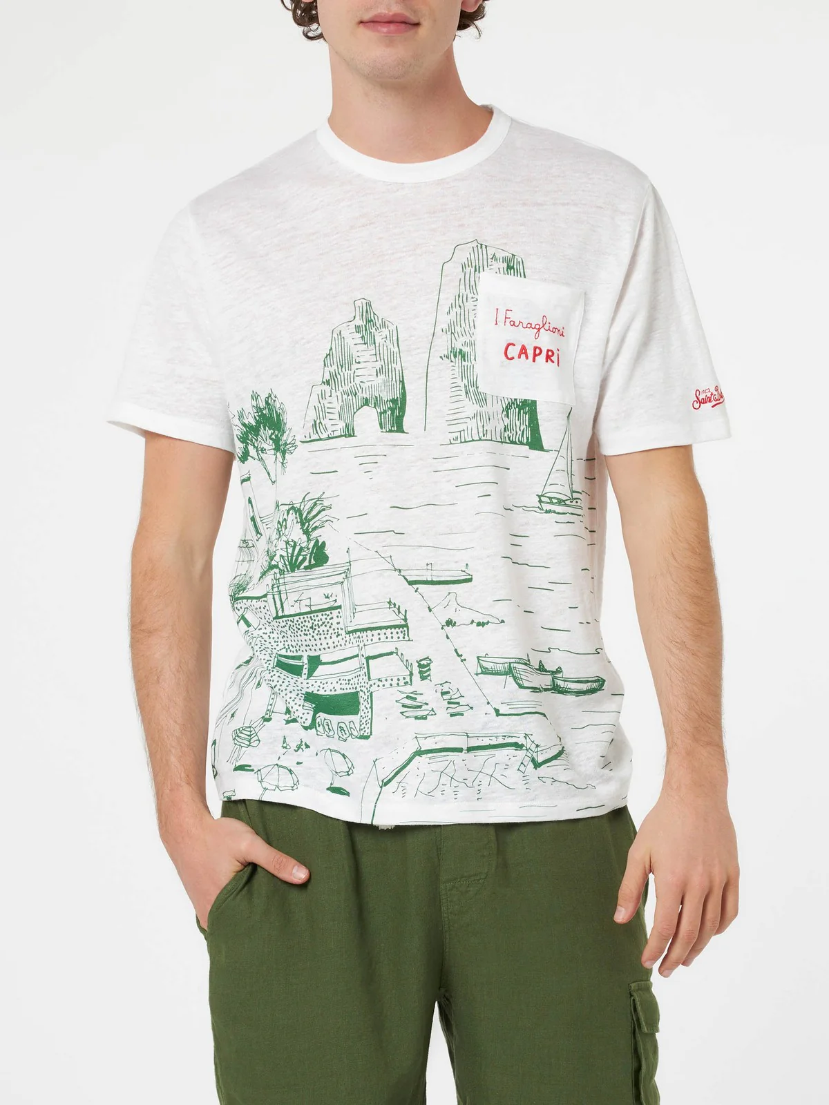 MC2 SAINT BARTH T-Shirt e Polo Uomo  ECSTASEA 03708F Bianco - Image 3