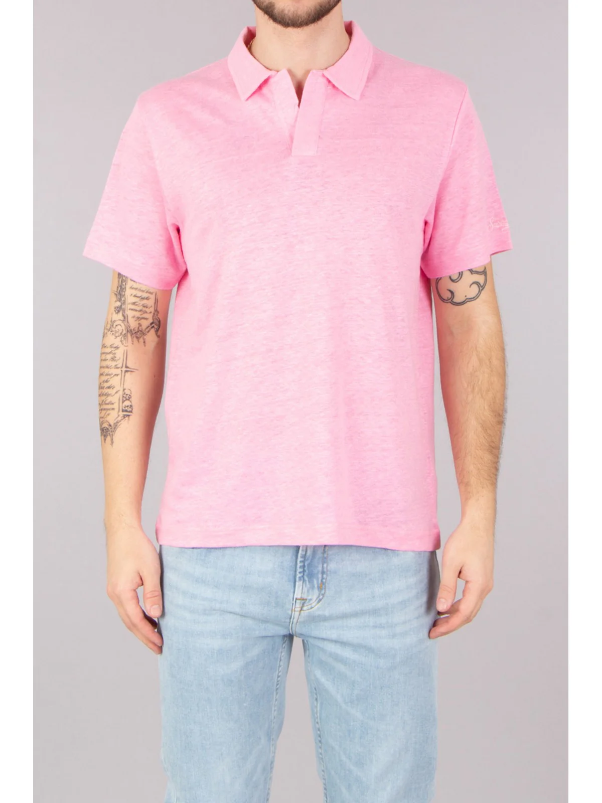 MC2 SAINT BARTH T-Shirt e Polo Uomo  FRASER 00019F 23 BUBBLE PINK - Image 2