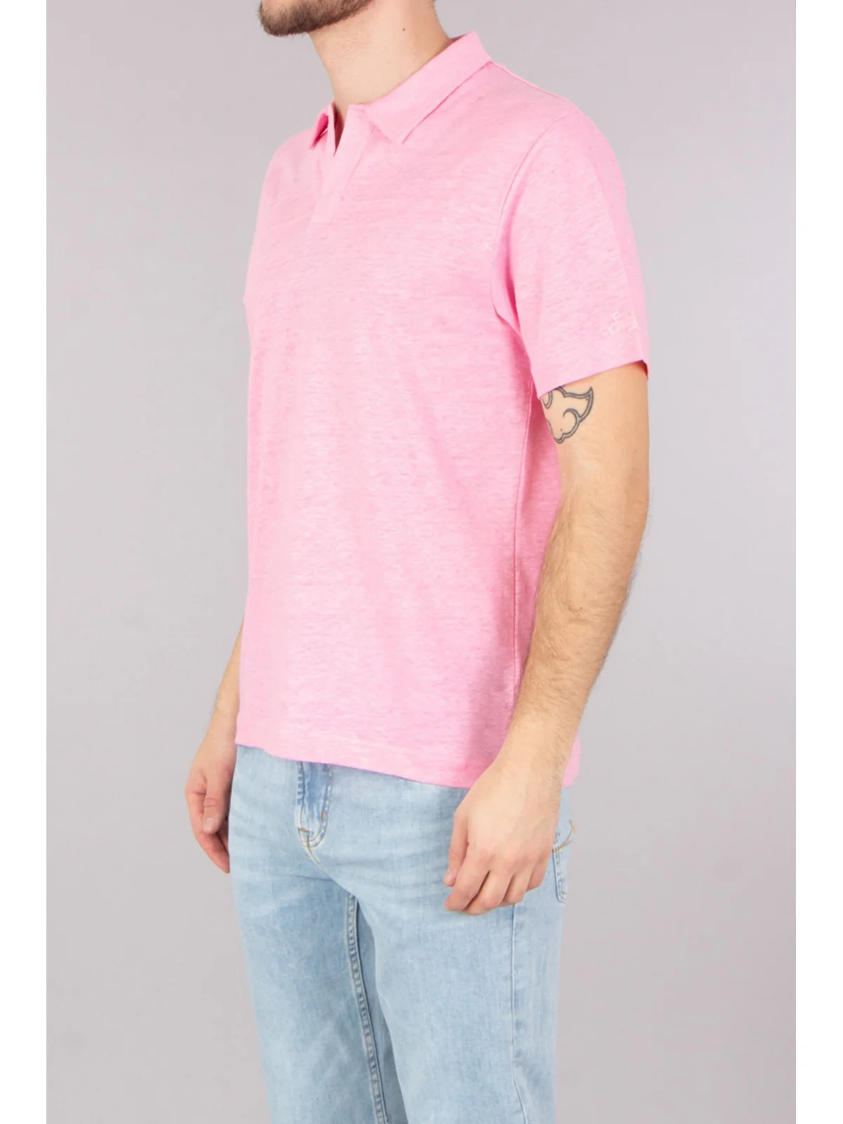 MC2 SAINT BARTH T-Shirt e Polo Uomo  FRASER 00019F 23 BUBBLE PINK - Image 3