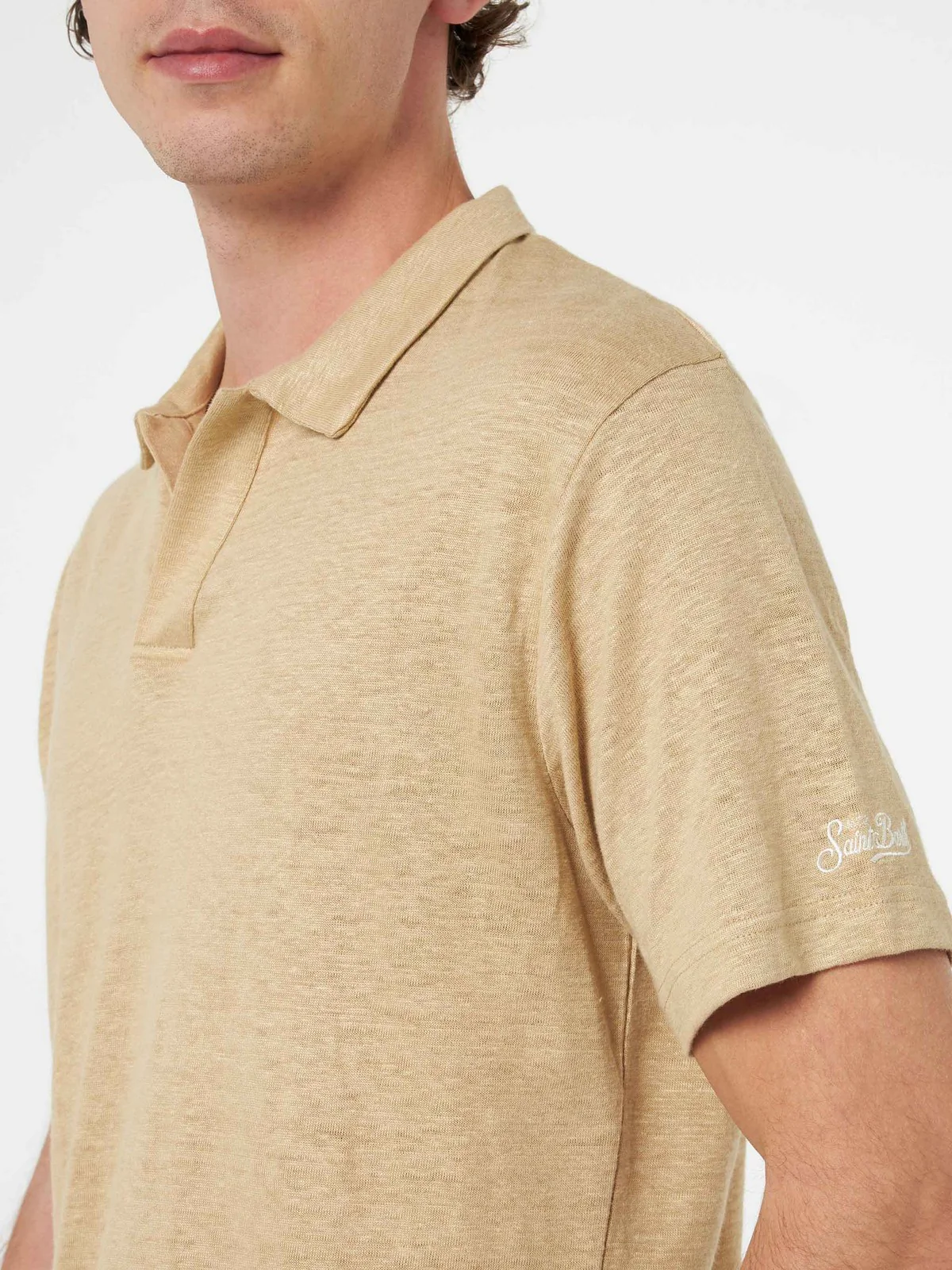 MC2 SAINT BARTH T-Shirt e Polo Uomo  FRASER 00023F Beige - Image 2