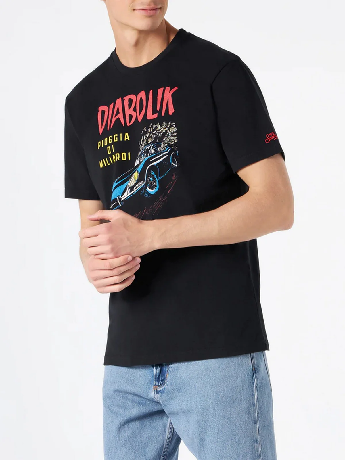 MC2 SAINT BARTH T-Shirt e Polo Uomo  JACK 04539F Nero - Image 3